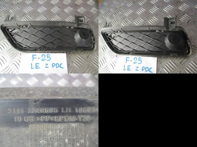 DÉFLECTEUR PARE-CHOCS GAUCHE + RADAR DE RECUL BMW X3 F25 - milautoparts-fr.ukrlive.com