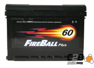 BATTERY FIREBALL 60AH 480A PIASECZNO C2B - milautoparts-fr.ukrlive.com