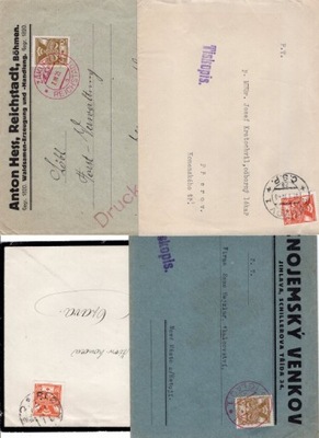 FL581 Czechosłowacja zestaw listów