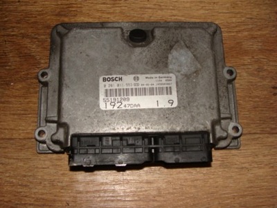Бортовий комп'ютер двигуна fiat stilo 1.9 jtd фото №1