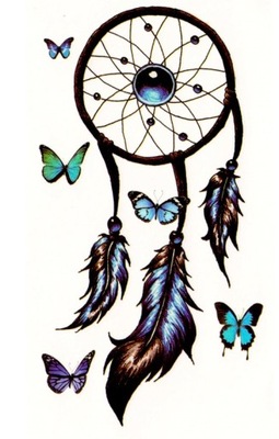 TATTOO BODY ART TATUAŻ ZMYWALNY dream catcher