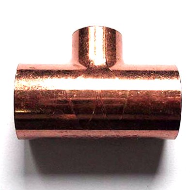 MIEDŹ Cu trójnik redukcyjny 35x22x28mm Viega im535