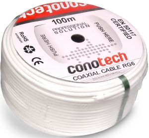 kabel antenowy koncentryczny SAT50 miedziany 100m