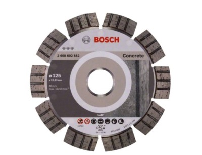 BOSCH DIAMANTOVÝ rezací KOTÚČ 125 mm disk betónu