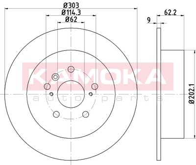 KAMOKA DISQUE DE FREIN TYL.PELNA - milautoparts-fr.ukrlive.com