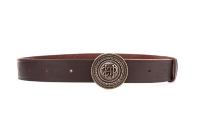 Pas harcerski ZHP skórzany brązowy - dł. 90 cm