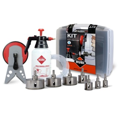 RUBI EASY GRES PLUS KIT ČIPKY PRE porcelánu, KAMENINY 7szt.