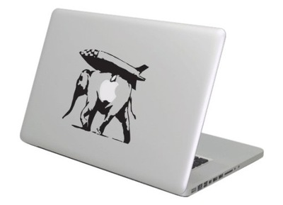 Naklejka na MacBook MacBooka Apple Banksy Słoń