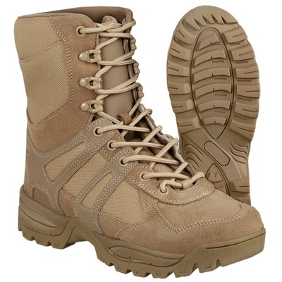 BUTY TAKTYCZNE WOJSKOWE OCHRONA SECURITY MIL-TEC Combat Gen.II Khaki 39