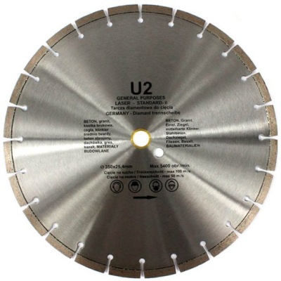 DIAMOND DISK 350/25,4 U2 ŽULA BETÓN KOCKA