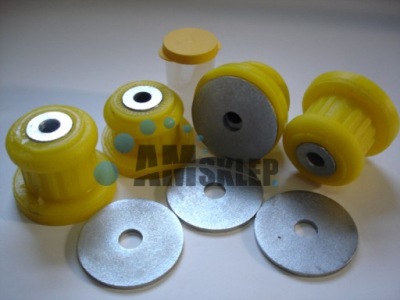 Audi 80 b4 втулки рамы двигателя подрамник жёлтые перед + задняя набор tulei фото №1