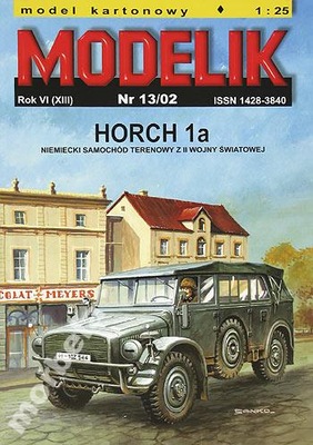 Modelik nr 13/02 Horch 1a (Europa) 1:25