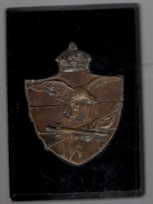 Plakieta z 1914r (orzeł zrywający łańcuch niewoli)