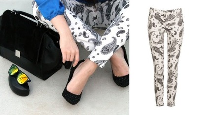 CUBUS spodnie jeansy skinny rurki PAISLEY XXS / XS