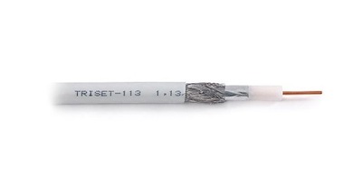 Kabel przewód antenowy koncentryczny TRISET-113 1m