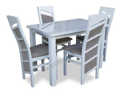 Piękny Stół z Krzesłami Zestaw do Kuchni Jadalni