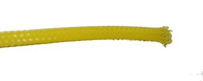 Oplot na kabel 4mm żółty 1 metr