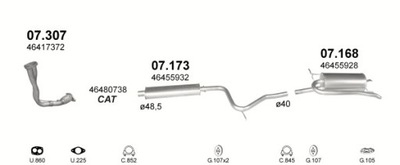 POT D'ÉCHAPEMENT FINAL FIAT PALIO POJ.1,2+1,6+1,9D+OBEJMA - milautoparts-fr.ukrlive.com