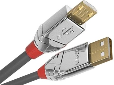 KABEL USB 2.0 A - MICRO-B LINDY CROMO LINE 1m