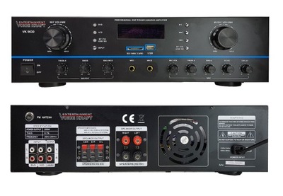 SOLIDNY WZMACNIACZ 5 KANAŁOWY USB BT MP3 RADIO TV