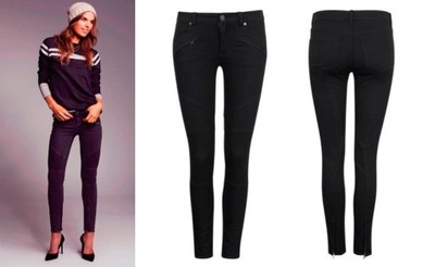 CUBUS spodnie jeansy PRZESZYCIA BIKERY XXS/XS W25