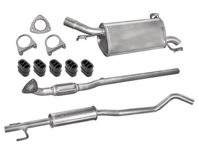 OPEL CORSA C 1.2 1.4 SILENCERS + MAX. SET - milautoparts-fr.ukrlive.com