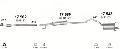 SILENCER CENTRAL OPEL CORSA C 1,2/1,4 00- - milautoparts-fr.ukrlive.com