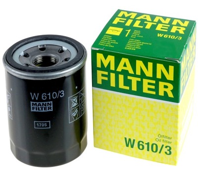 MANN FILTER FILTRO ACEITES W610/3 MAZDA MITSUBISHI  