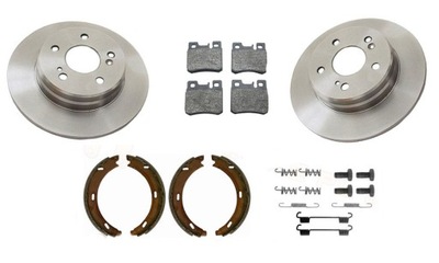 DISCS PADS REAR BRAKE SHOES MERCEDES W202 W210 W208 - milautoparts-fr.ukrlive.com