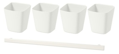 IKEA SUNNERSTA 4 x nádoba + koľajnica reling 60 cm