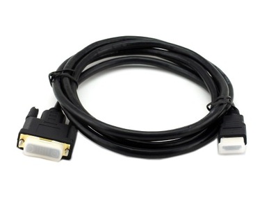 Kabel wtyk HDMI DVI męski m-m długość 1,5 m