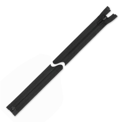 Zamek błyskawiczny kostkowy 55 cm czarny