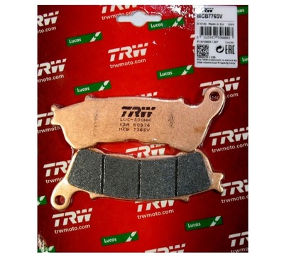 Zestaw klocków hamulcowych, hamulce tarczowe TRW MCB776SV - milautoparts-fr.ukrlive.com