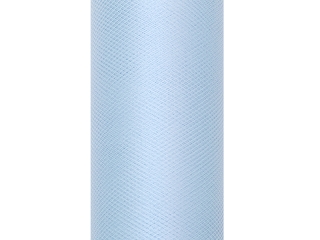 Tiul SZYFON dekoracyjny 15cm 9m kokardy BŁEKITNY