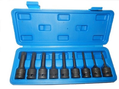 Kpl. kluczy udarowych 1/2" SPLINE M4-M16