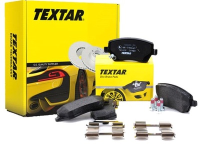 2× TEXTAR 92148903 DISQUE DE FREIN + SABOTS DE FREIN DE FREIN TEXTAR 2397302 - milautoparts.fr