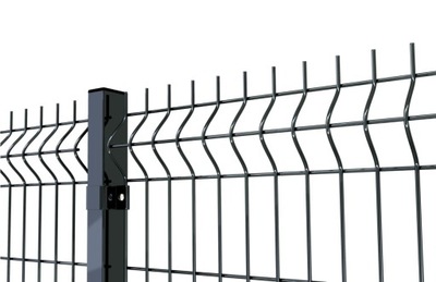 PANELE OGRODZENIOWE 1mb ANTRACYT Przęsło metalowe grafit fi4mm panel 3D 153