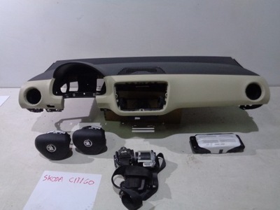 Skoda citigo приборная панель beż подушки безопасности подушка безопасности ремни фото №1