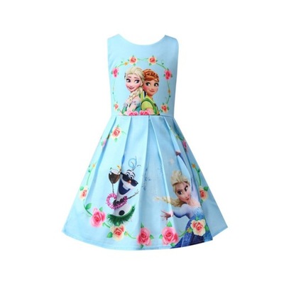 Sukienka Kraina Lodu Tutu Frozen 3 kolory 128 - 5900590962 - oficjalne  archiwum Allegro