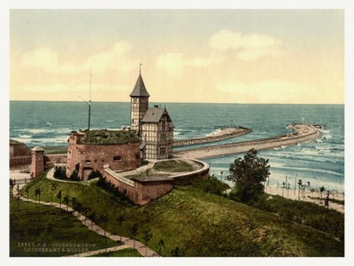 KOŁOBRZEG Twierdza Ujście latarnia morska 1890 r.