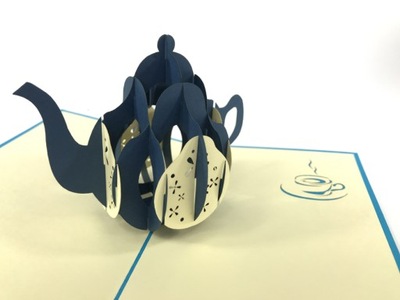 Kartka Okolicznościowa Kartki 3D pop up Anglia Czas na herbatę! Tea Time