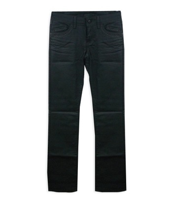 BONOBO JEANS NOWE WOSKOWANE SPODNIE GRAFIT 34