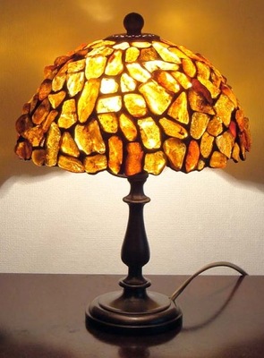 Bursztynowa lampa Tiffany bursztyn 20