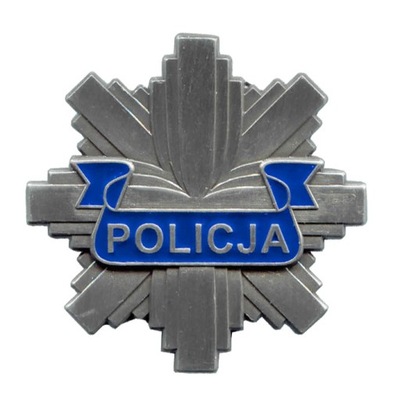 Policyjna ODZNAKA BLACHA POLICJI GWIAZDA 40 mm