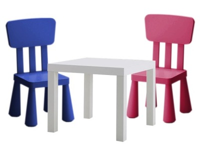 2 mammut zestaw IKEA 2x krzesełko stolik KOLORY