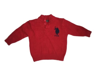 Czerwony sweterek US Polo ASSN 18M