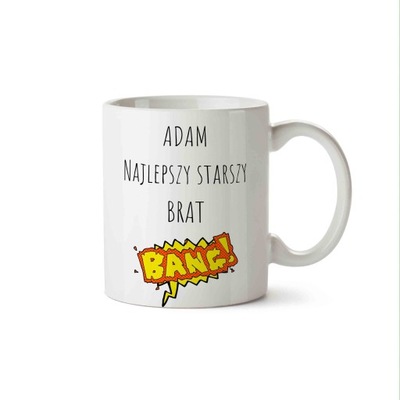 FOTO KUBEK z nadrukiem NA PREZENT DLA BRATA +WZORY