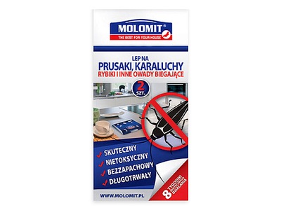 Molomit Lep na prusaki, karaluchy, rybiki i inne owady biegające