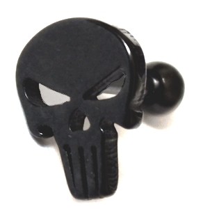 sztanga tragus kolczyk do chrząstki Punisher skull
