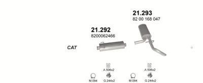 POT D'ÉCHAPEMENT FINAL RENAULT MASTER II +OPEL MOVANO POJ.1,9+2,2+2,5DIESEL - milautoparts-fr.ukrlive.com